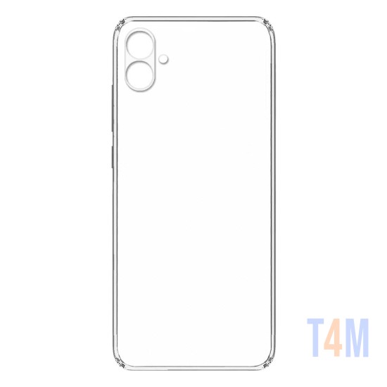 Capa de Silicone Macio com Moldura de Câmera para Samsung Galaxy A04 4g Transparente